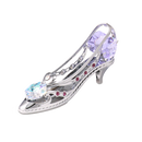 灰姑娘水晶高跟鞋 採用Swarovski元素 (銀色) Crystal Cinderella Shoe High Heel Figurine Chrome Heart (Chrome) - Couple'S HK | 你的愛情保鮮平台