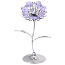 太陽向日葵水晶花 採用Swarovski元素 (銀色) Crystal Sunflower Figurine (Chrome) - Couple'S HK | 你的愛情保鮮平台